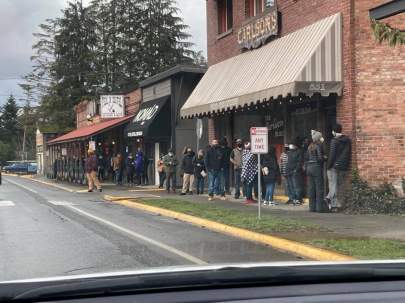Line up at the Carlson 2